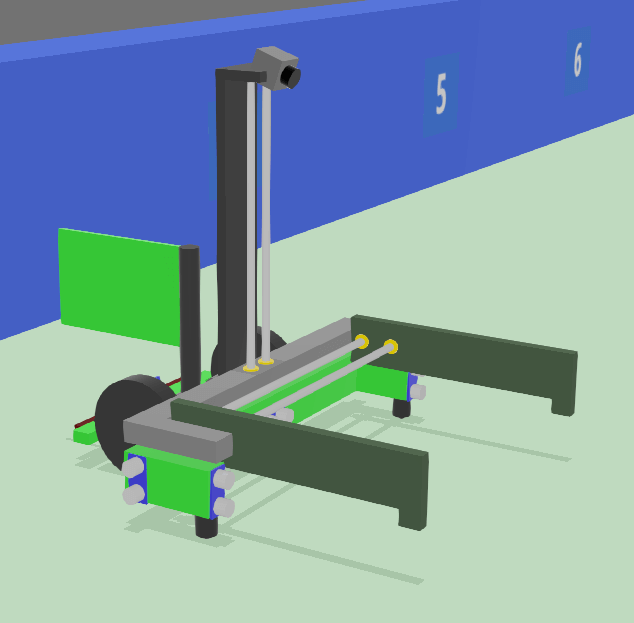 Image of the simulated robot